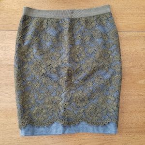 Loft | Lace Pencil Skirt | Size 6